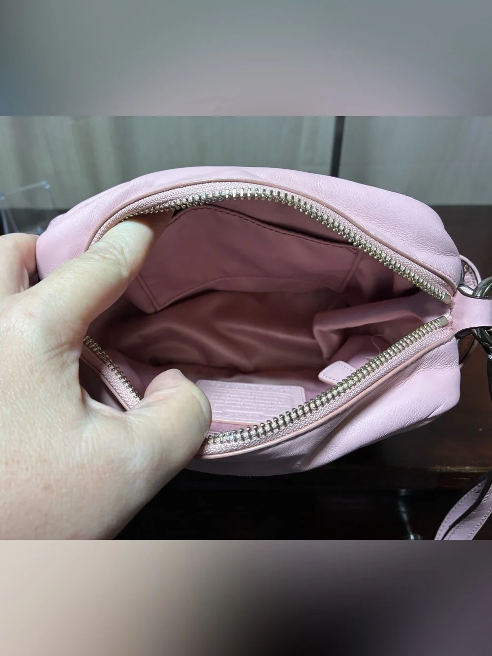 Coach Campbell Leather Camera Bag
